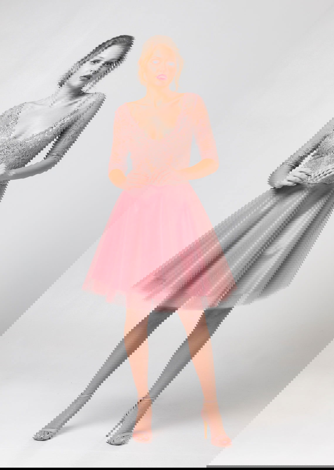 Amelia Knee Length Special Occasion Dress - Joycard Concept Store