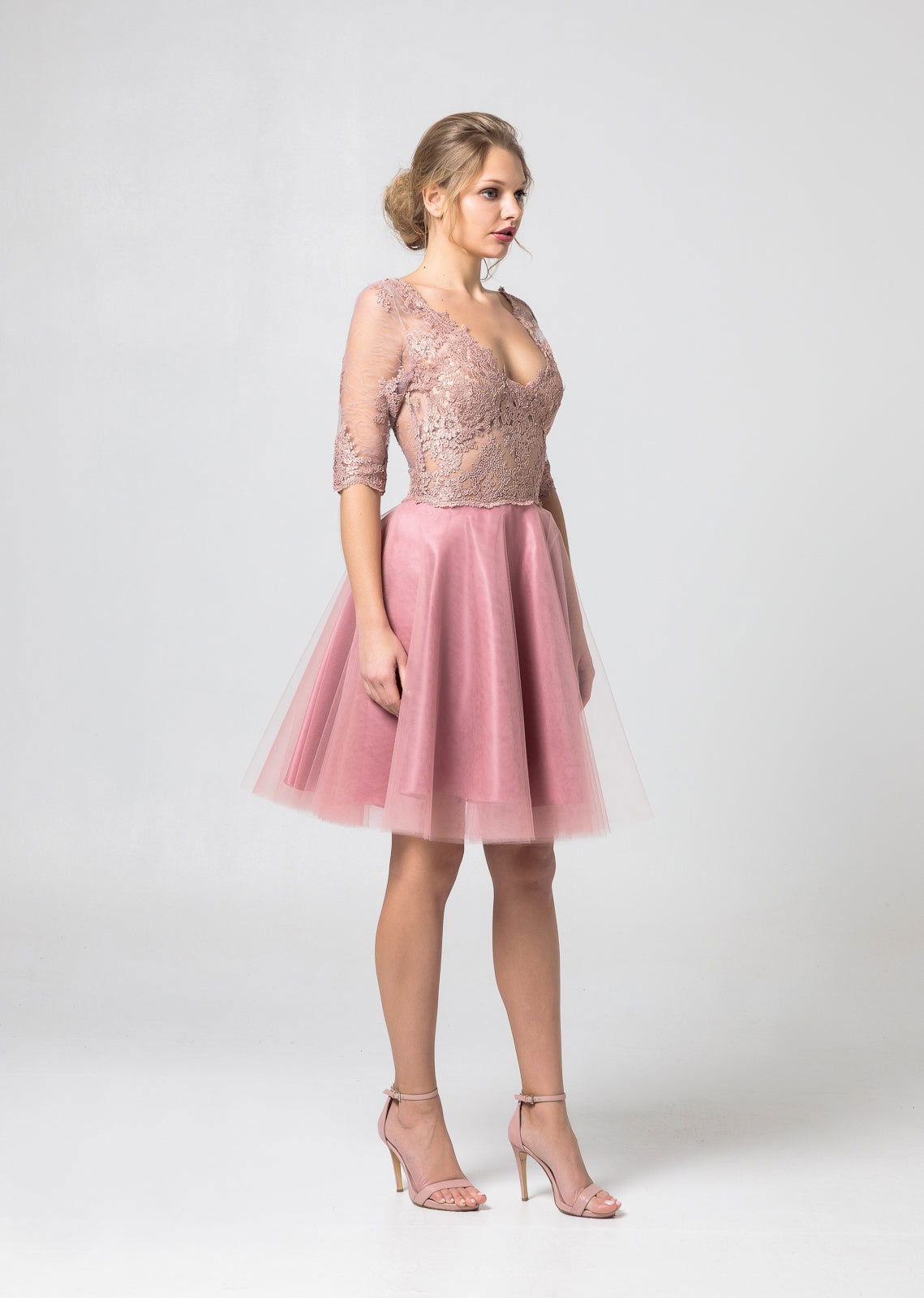 Amelia Knee Length Special Occasion Dress - Joycard Concept Store