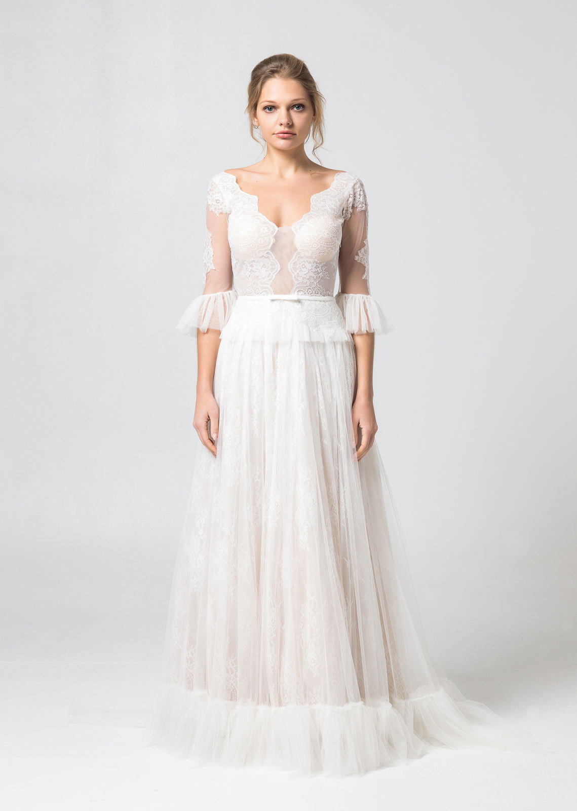 Arielle Boho Romantic Wedding Gown - Joycard Concept Store
