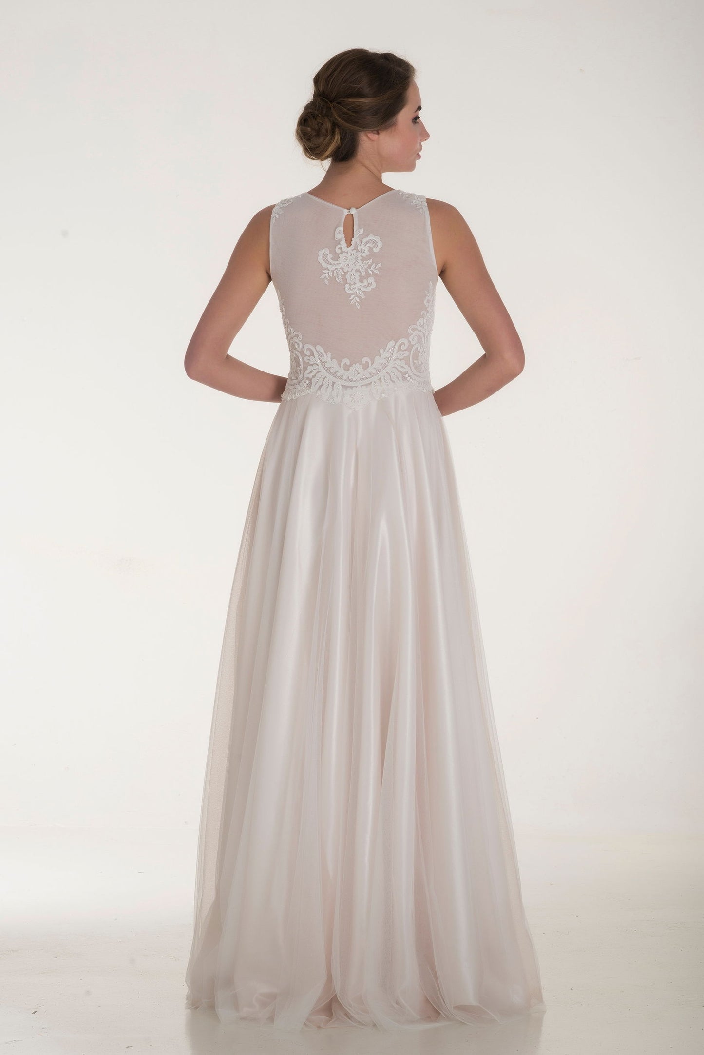 Crystal Lace Elegant Wedding Dress - Joycard Concept Store